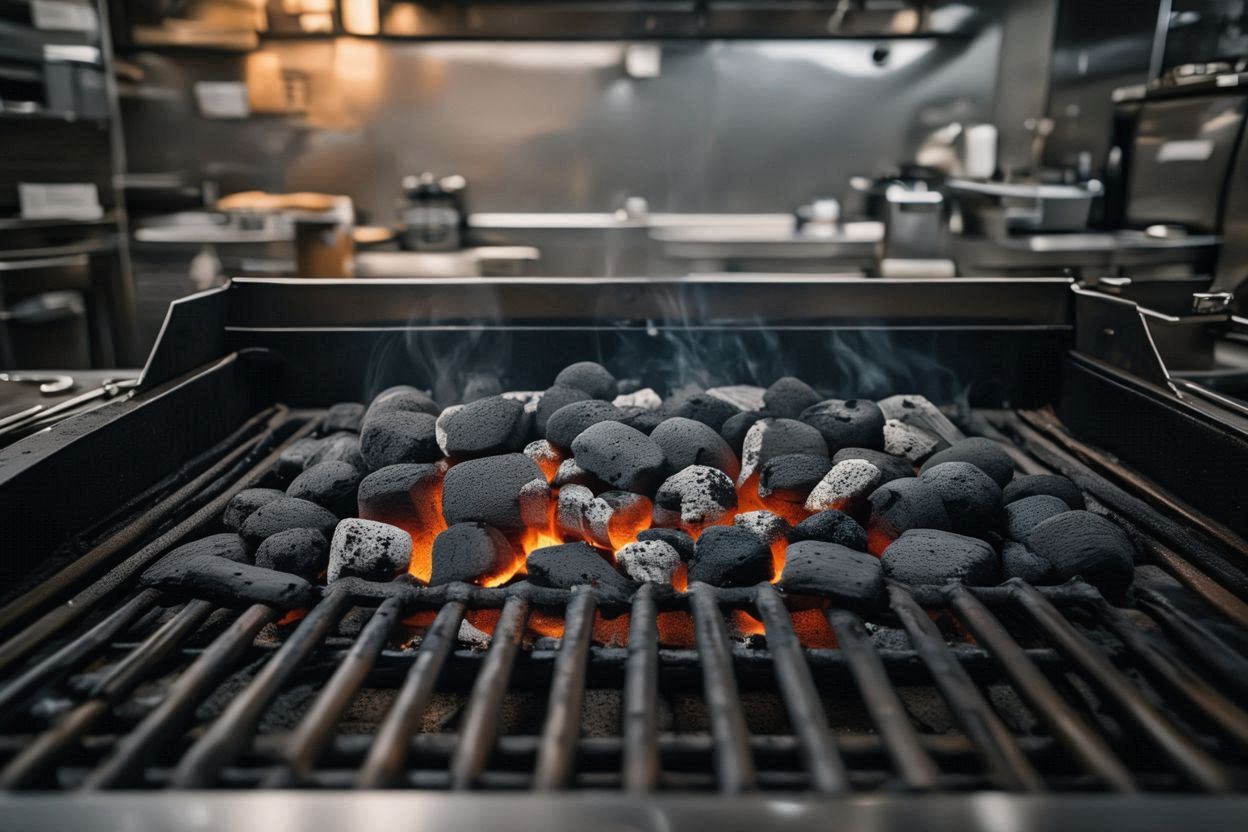 coconut charcoal briquette supplier for restaurants